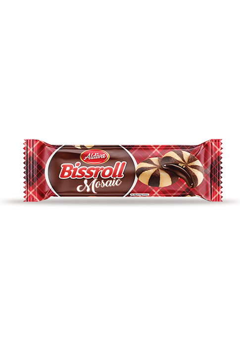 Bissroll Mosaic Biscuit With Cocoa And Hazelnut Cream