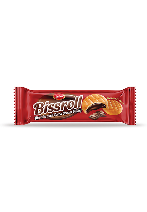 Bissroll Biscuit With Cocoa Cream Filling 