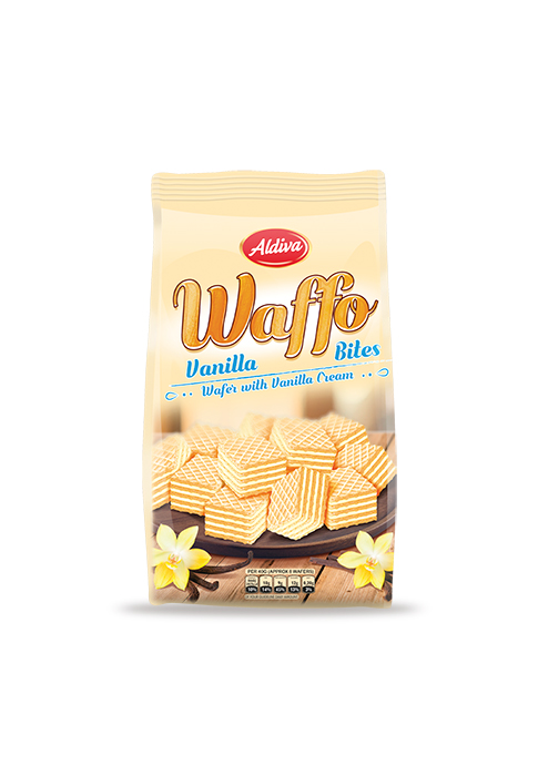 Waffo Bites Wafer With Vanilla Cream Filling