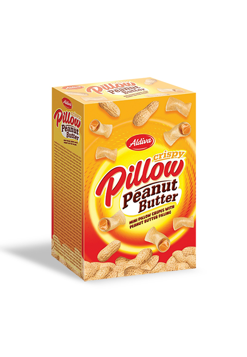 Aldiva Pillow Crispy Peanut Butter Cream Filling Mini Wafers 150g