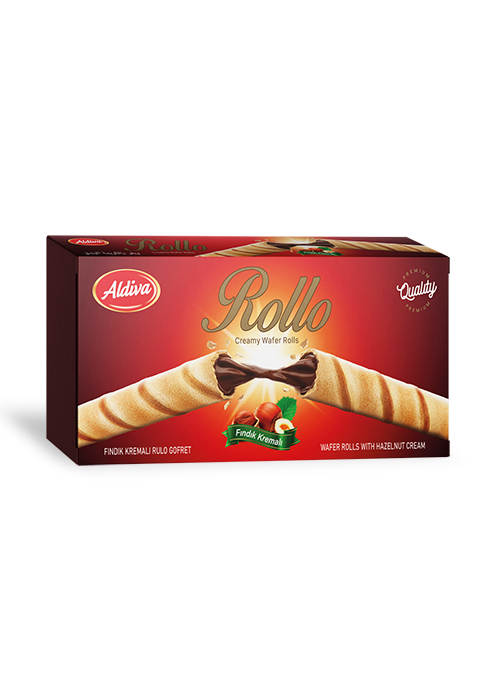 Rollo Hazelnut Cream Filling Roll Wafers 