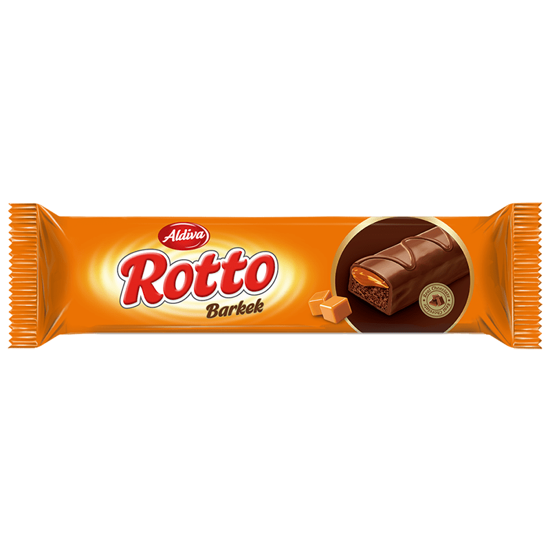 Rotto Sütlü çikolata Kaplamalı Karemelli Bar Kek 45gr
