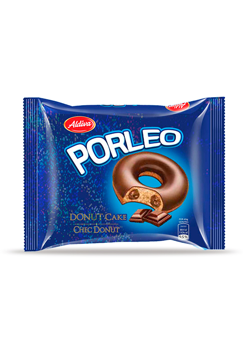 Porleo Donut’ Cocoa Coated Cake With Cocoa Cream Filling 