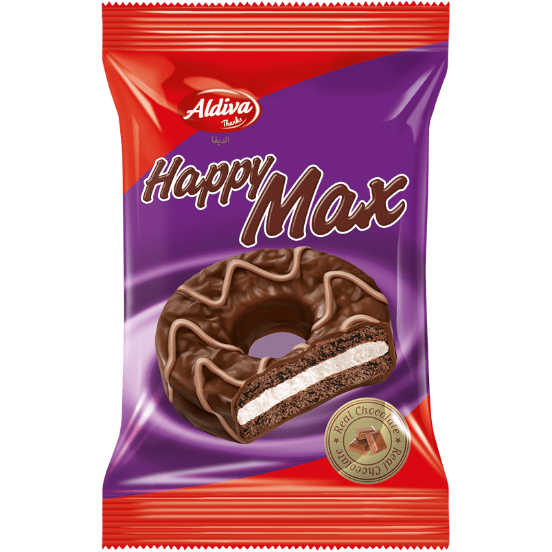 Aldiva Happy Max Sütlü Çikolata Kaplamal Marsmallowlu Bisküvi 30g