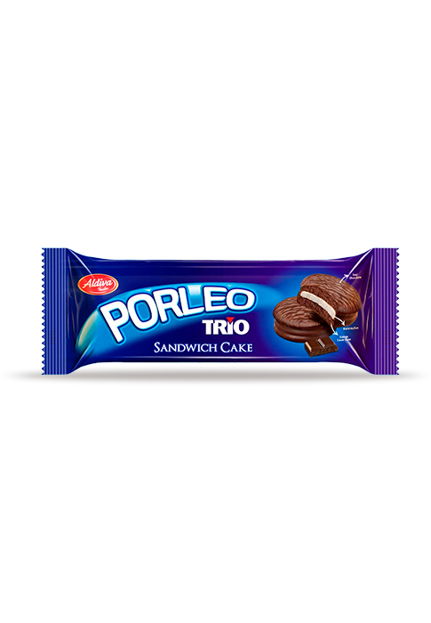 Porleo TRIO Sütlü Çikolata Kaplı Marmellowlu Kakaolu Kek
