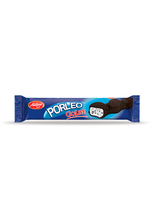 PORLEO CHOCOLATE MILK CREAM AND BISCUIT FILLED