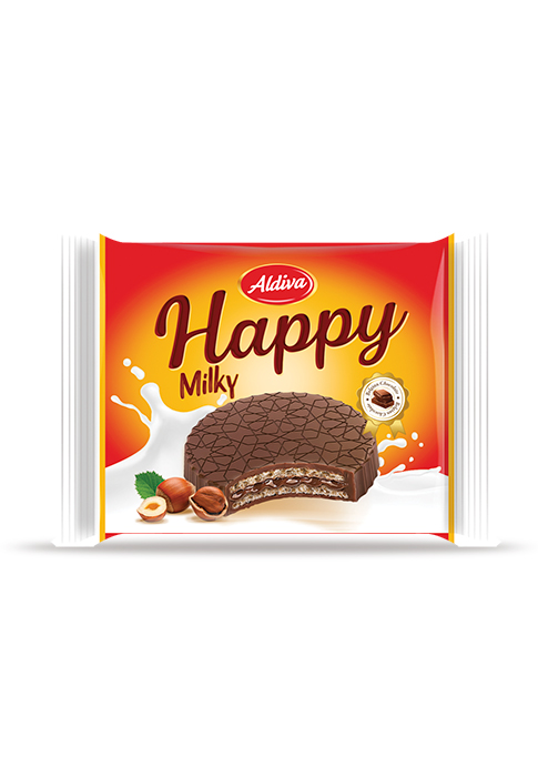 Happy Çikolata Kaplamalı Fındıklı Gofret 22g