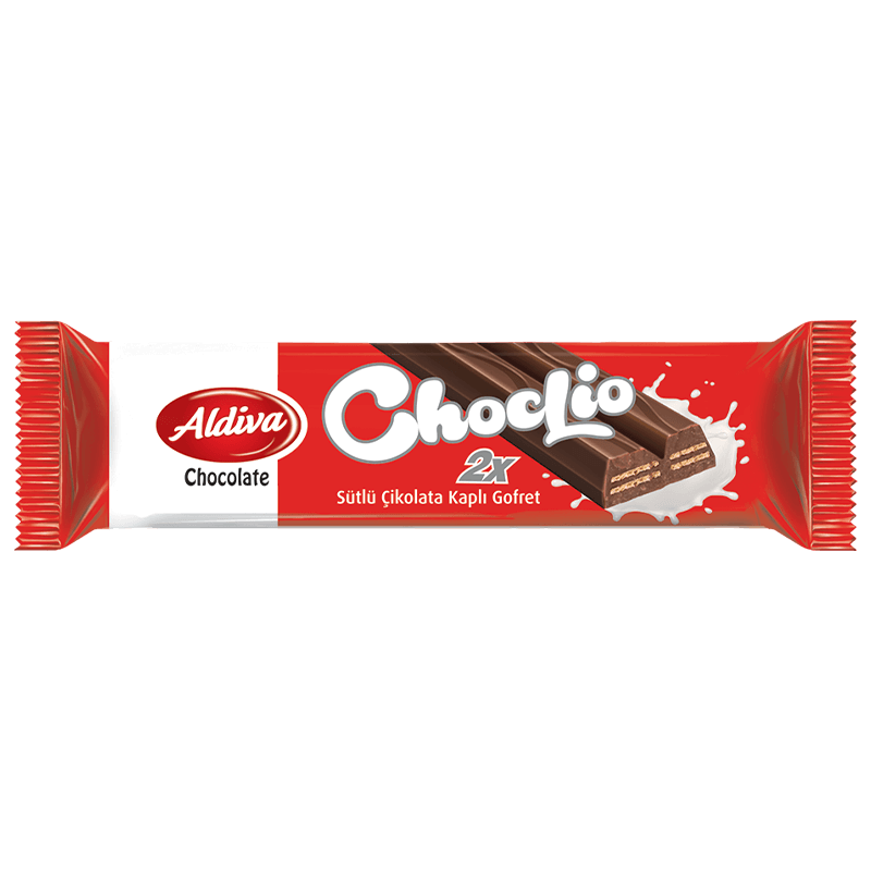 Choclio Sütlü Çikolata Kaplamali & Cikolata Kremali Gofret 20g