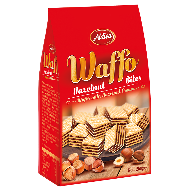 Waffo Bites Findik Kremali Kup Gofret 250g